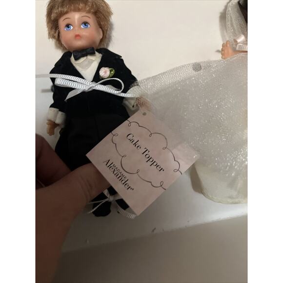2002 Madame Alexander Cake Topper Bride Doll & Groom Doll NEW - Picture 2 of 10